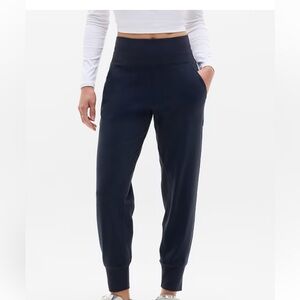 Athleta Navy High-Rise Jogger Pants